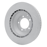 Dynamic Friction 2018-2023 Porsche Panamera Left Rear Slotted Hi-Carbon Alloy Geomet Coated Rotor (365x28 Vented) by Dynamic Friction Company 910-02138D