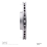 Dynamic Friction 2008-2020 Dodge Challenger Front Slotted Hi-Carbon Alloy Geomet Coated Rotor (360x32 Vented) by Dynamic Friction Company 910-39019