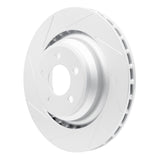 Dynamic Friction 2008-2020 Dodge Challenger Rear Slotted Hi-Carbon Alloy Geomet Coated Rotor (350x28 Vented) by Dynamic Friction Company 910-39020