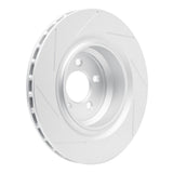 Dynamic Friction 2008-2020 Dodge Challenger Rear Slotted Hi-Carbon Alloy Geomet Coated Rotor (350x28 Vented) by Dynamic Friction Company 910-39020