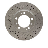 Dynamic Friction 1998-2012 Porsche Cayman Left Front Drilled Hi-Carbon Alloy Geomet Coated Rotor (318x28 Vented) by Dynamic Friction Company 920-02032D