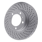 Dynamic Friction 1998-2012 Porsche 911 Right Front Drilled Hi-Carbon Alloy Geomet Coated Rotor (318x28 Vented) by Dynamic Friction Company 920-02033D