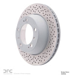 Dynamic Friction 1998-2008 Porsche 911 Rear Drilled Hi-Carbon Alloy Geomet Coated Rotor (298x23.83 Vented) by Dynamic Friction Company 920-02034