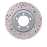 Dynamic Friction 2002-2008 Porsche 911 Left Front Drilled Hi-Carbon Alloy Geomet Coated Rotor (350x34 Vented) by Dynamic Friction Company 920-02040D