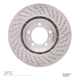 Dynamic Friction 2007-2013 Porsche 911 Left Front Drilled Hi-Carbon Alloy Geomet Coated Rotor (350x34 Vented) by Dynamic Friction Company 920-02045D