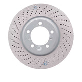 Dynamic Friction 2007-2013 Porsche 911 Left Front Drilled Hi-Carbon Alloy Geomet Coated Rotor (350x34 Vented) by Dynamic Friction Company 920-02045D