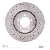 Dynamic Friction 2007-2013 Porsche 911 Right Front Drilled Hi-Carbon Alloy Geomet Coated Rotor (350x34 Vented) by Dynamic Friction Company 920-02046D