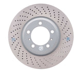 Dynamic Friction 2007-2013 Porsche 911 Right Front Drilled Hi-Carbon Alloy Geomet Coated Rotor (350x34 Vented) by Dynamic Friction Company 920-02046D