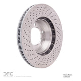 Dynamic Friction 2007-2013 Porsche 911 Right Front Drilled Hi-Carbon Alloy Geomet Coated Rotor (350x34 Vented) by Dynamic Friction Company 920-02046D