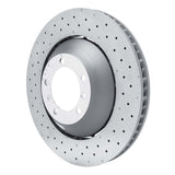 Dynamic Friction 2010-2011 Porsche 911 Right Front Drilled Hi-Carbon Alloy Geomet Coated Rotor by Dynamic Friction Company 920-02058DA