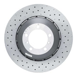 Dynamic Friction 2010-2011 Porsche 911 Right Front Drilled Hi-Carbon Alloy Geomet Coated Rotor by Dynamic Friction Company 920-02058DA