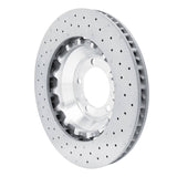 Dynamic Friction 2010-2011 Porsche 911 Right Front Drilled Hi-Carbon Alloy Geomet Coated Rotor by Dynamic Friction Company 920-02058DA