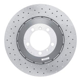 Dynamic Friction 2010-2011 Porsche 911 Left Front Drilled Hi-Carbon Alloy Geomet Coated Rotor by Dynamic Friction Company 920-02059DA