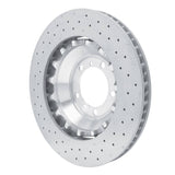 Dynamic Friction 2010-2011 Porsche 911 Left Front Drilled Hi-Carbon Alloy Geomet Coated Rotor by Dynamic Friction Company 920-02059DA