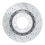 Dynamic Friction 2010-2011 Porsche 911 Right Rear Drilled Hi-Carbon Alloy Geomet Coated Rotor by Dynamic Friction Company 920-02060DA
