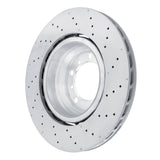 Dynamic Friction 2010-2011 Porsche 911 Left Rear Drilled Hi-Carbon Alloy Geomet Coated Rotor by Dynamic Friction Company 920-02061DA