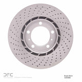 Dynamic Friction 2013-2016 Porsche Cayman Right Front Drilled Hi-Carbon Alloy Geomet Coated Rotor (315x28 Vented) by Dynamic Friction Company 920-02068D