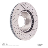 Dynamic Friction 2013-2016 Porsche Boxster Left Front Drilled Hi-Carbon Alloy Geomet Coated Rotor (315x28 Vented) by Dynamic Friction Company 920-02069D