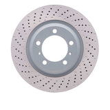 Dynamic Friction 2012-2016 Porsche 911 Left Front Drilled Hi-Carbon Alloy Geomet Coated Rotor (340x34 Vented) by Dynamic Friction Company 920-02071D