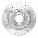 Dynamic Friction 2015-2017 Porsche 911 Right Rear Drilled Hi-Carbon Alloy Geomet Coated Rotor by Dynamic Friction Company 920-02074DA
