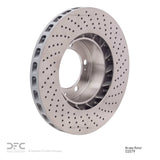 Dynamic Friction 1993-1994 Porsche 911 Left Front Drilled Hi-Carbon Alloy Geomet Coated Rotor (322x32 Vented) by Dynamic Friction Company 920-02079