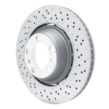 Dynamic Friction 2013-2019 Porsche 911 Right Rear Drilled Hi-Carbon Alloy Geomet Coated Rotor by Dynamic Friction Company 920-02080DA