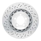 Dynamic Friction 2013-2019 Porsche 911 Right Rear Drilled Hi-Carbon Alloy Geomet Coated Rotor by Dynamic Friction Company 920-02080DA
