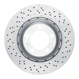 Dynamic Friction 2013-2019 Porsche 911 Right Rear Drilled Hi-Carbon Alloy Geomet Coated Rotor by Dynamic Friction Company 920-02080DA