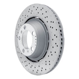 Dynamic Friction 2013-2019 Porsche 911 Left Rear Drilled Hi-Carbon Alloy Geomet Coated Rotor by Dynamic Friction Company 920-02081DA