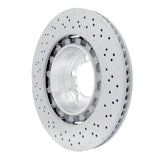 Dynamic Friction 2013-2019 Porsche 911 Left Rear Drilled Hi-Carbon Alloy Geomet Coated Rotor by Dynamic Friction Company 920-02081DA