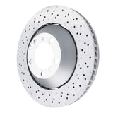 Dynamic Friction 2013-2019 Porsche 911 Left Front Drilled Hi-Carbon Alloy Geomet Coated Rotor by Dynamic Friction Company 920-02082DA