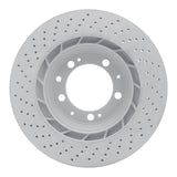 Dynamic Friction 1998-1998 Porsche 911 Right Rear Drilled Hi-Carbon Alloy Geomet Coated Rotor (322x28 Vented) by Dynamic Friction Company 920-02113D