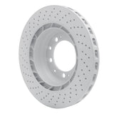 Dynamic Friction 1998-1998 Porsche 911 Right Rear Drilled Hi-Carbon Alloy Geomet Coated Rotor (322x28 Vented) by Dynamic Friction Company 920-02113D