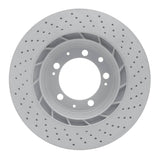 Dynamic Friction 1998-1998 Porsche 911 Left Rear Drilled Hi-Carbon Alloy Geomet Coated Rotor (322x28 Vented) by Dynamic Friction Company 920-02114D