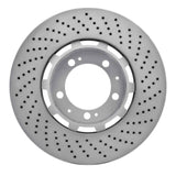 Dynamic Friction 1994-1998 Porsche 911 Left Front Drilled Hi-Carbon Alloy Geomet Coated Rotor (322x32 Vented) by Dynamic Friction Company 920-02117D
