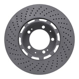 Dynamic Friction 1994-1998 Porsche 911 Right Front Drilled Hi-Carbon Alloy Geomet Coated Rotor (322x32 Vented) by Dynamic Friction Company 920-02118D