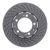 Dynamic Friction 1994-1998 Porsche 911 Right Front Drilled Hi-Carbon Alloy Geomet Coated Rotor (322x32 Vented) by Dynamic Friction Company 920-02118D