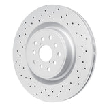 Dynamic Friction 2018-2021 Subaru WRX STI Front Drilled Hi-Carbon Alloy Geomet Coated Rotor (340x30 Vented) by Dynamic Friction Company 920-13041