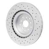 Dynamic Friction 2018-2021 Subaru WRX STI Front Drilled Hi-Carbon Alloy Geomet Coated Rotor (340x30 Vented) by Dynamic Friction Company 920-13041