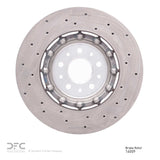 Dynamic Friction 2015-2020 Alfa Romeo 4C Front Drilled Hi-Carbon Alloy Geomet Coated Rotor (305x28 Vented) by Dynamic Friction Company 920-16009