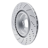 Dynamic Friction 2006-2010 BMW M5 Rear Right Drilled Hi-Carbon Alloy Geomet Coated Rotor (370x23.8 Vented) by Dynamic Friction Company 920-31073D