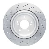 Dynamic Friction 2006-2008 BMW M3 Right Rear Drilled Hi-Carbon Alloy Geomet Coated Rotor by Dynamic Friction Company 920-31077DA