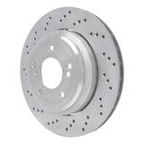 Dynamic Friction 2006-2008 BMW Z4 Left Rear Drilled Hi-Carbon Alloy Geomet Coated Rotor by Dynamic Friction Company 920-31078DA