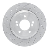 Dynamic Friction 2006-2008 BMW Z4 Left Rear Drilled Hi-Carbon Alloy Geomet Coated Rotor by Dynamic Friction Company 920-31078DA