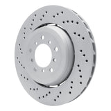 Dynamic Friction 2006-2008 BMW Z4 Left Front Drilled Hi-Carbon Alloy Geomet Coated Rotor by Dynamic Friction Company 920-31080DA