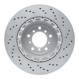 Dynamic Friction 2006-2008 BMW Z4 Left Front Drilled Hi-Carbon Alloy Geomet Coated Rotor by Dynamic Friction Company 920-31080DA