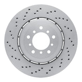 Dynamic Friction 2006-2008 BMW Z4 Left Front Drilled Hi-Carbon Alloy Geomet Coated Rotor by Dynamic Friction Company 920-31080DA