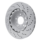 Dynamic Friction 2006-2008 BMW Z4 Left Front Drilled Hi-Carbon Alloy Geomet Coated Rotor by Dynamic Friction Company 920-31080DA