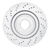 Dynamic Friction 2008-2011 BMW 1 Series M Front Right Drilled Hi-Carbon Alloy Geomet Coated Rotor (360x30 Vented) by Dynamic Friction Company 920-31086D