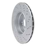 Dynamic Friction 2008-2011 BMW 1 Series M Rear Left Drilled Hi-Carbon Alloy Geomet Coated Rotor (350x24 Vented) by Dynamic Friction Company 920-31091D